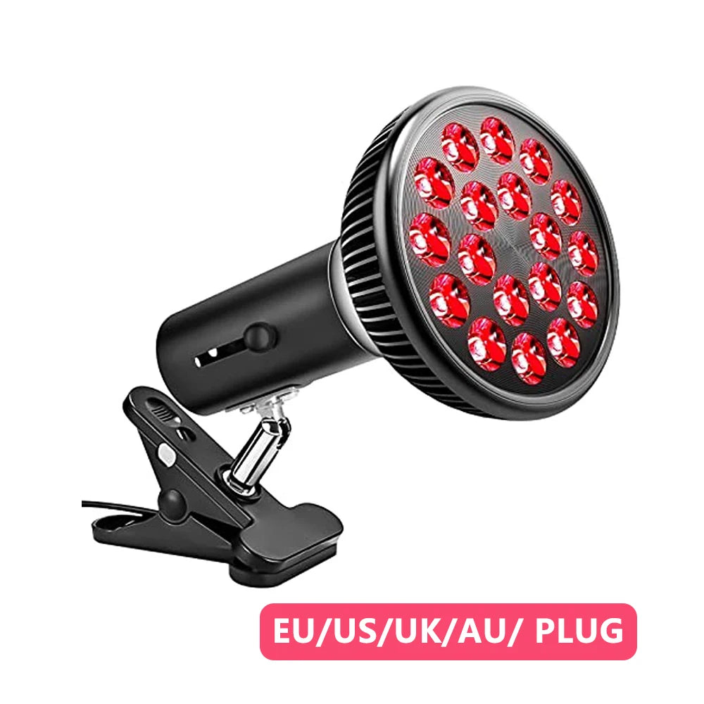 Red Light Therapy Lamp for Face 54W 660nm & 850nm Infrared Light Therapy Device for Muscle Joint Pain Relief Skin Health Tools