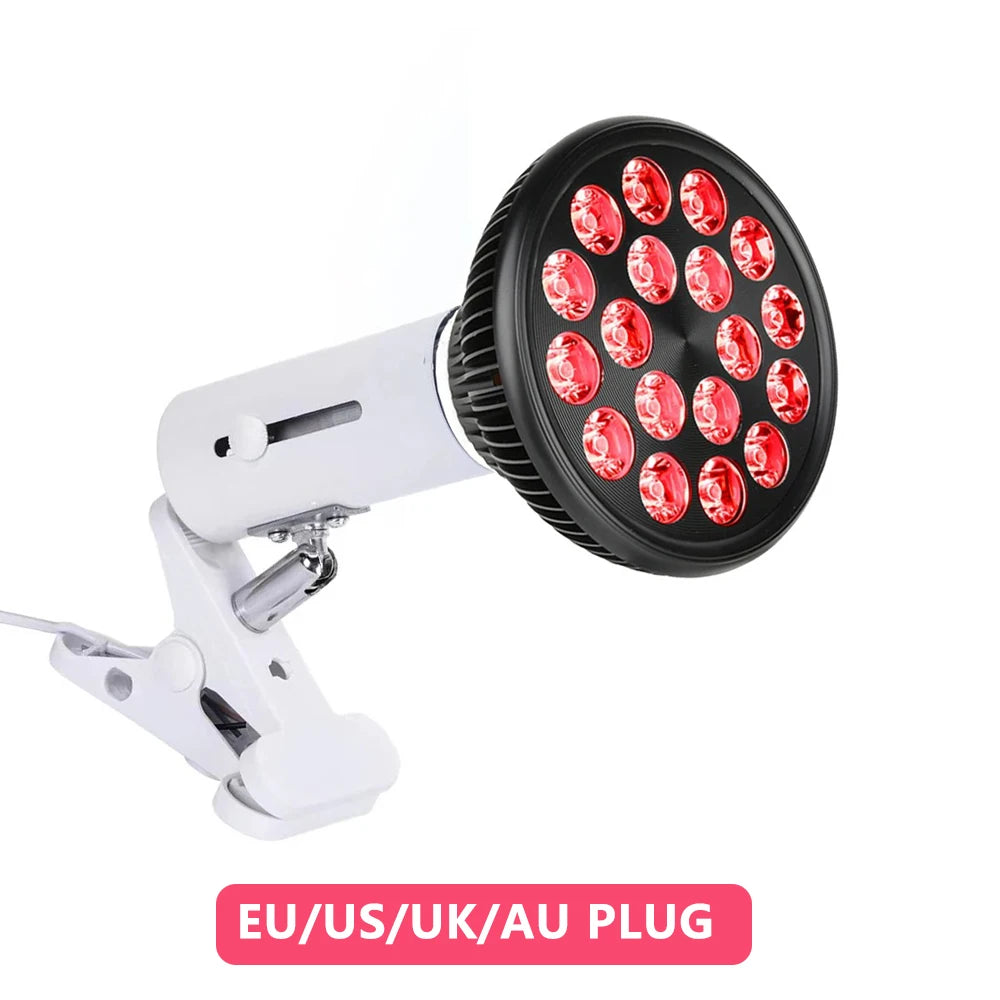 Red Light Therapy Lamp for Face 54W 660nm & 850nm Infrared Light Therapy Device for Muscle Joint Pain Relief Skin Health Tools