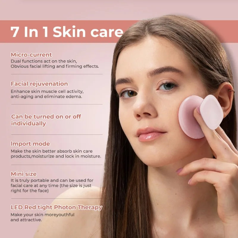 Beauty Introducer 7-color Led Color Light Skin Rejuvenation Serum Lotion Facial Promotion Absorption Low Frequency Skin Care