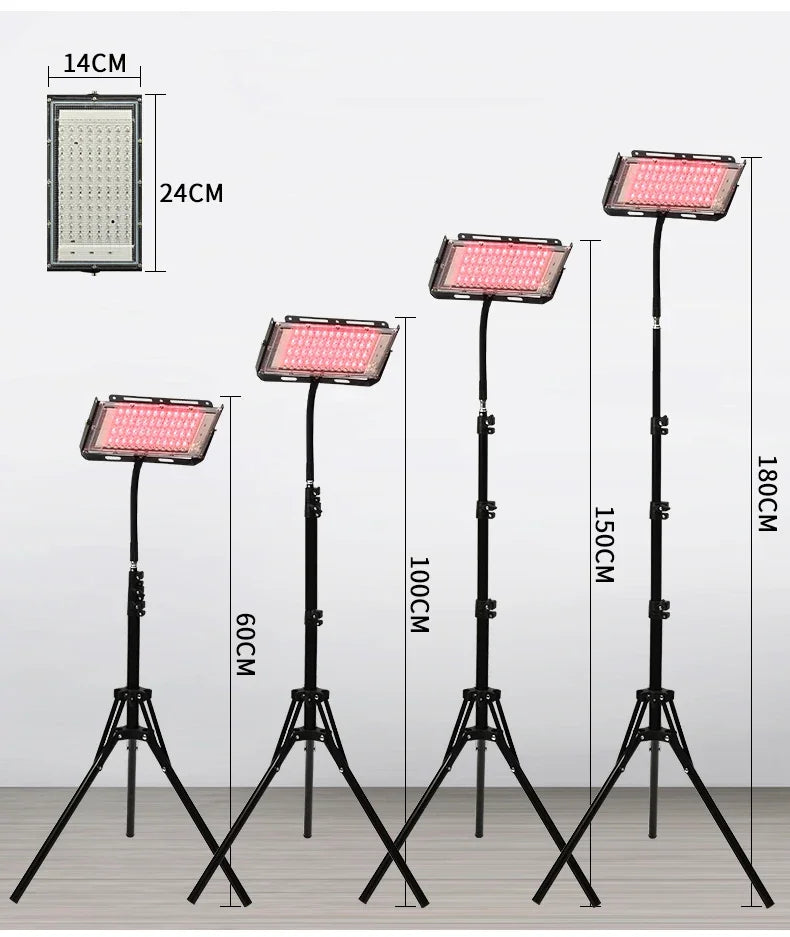 Red Light Therapy for Body,3 in 1 Deep 660&850 nm Infrared Light Therapy Panel Lamp with Bracket for Face, Muscles Pain, Joints